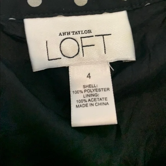 LOFT black and white polka dot skirt - Picture 2 of 4